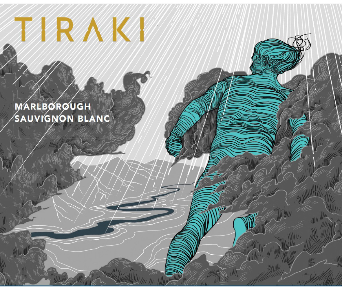Tiraki - Sauvignon Blanc label