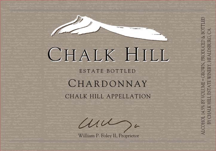 Chalk Hill - Estate Chardonnay label
