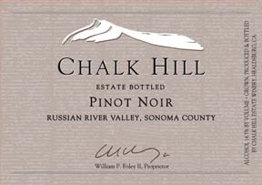 Chalk Hill - Estate Pinot Noir RRV label