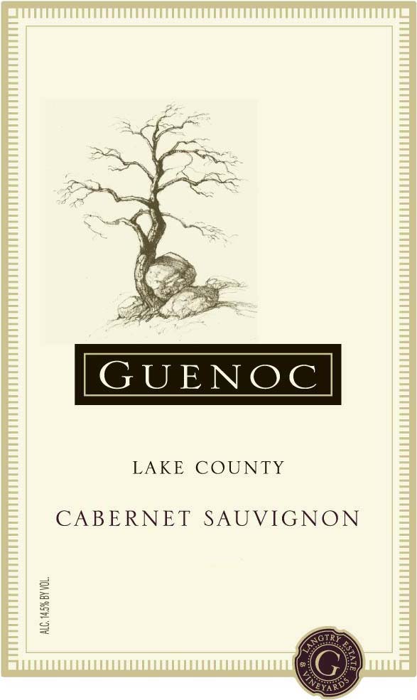 Guenoc - Lake County - Cabernet Sauvignon label