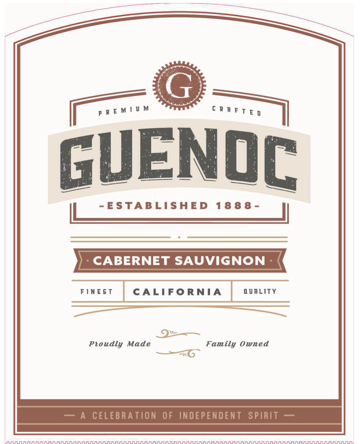 Guenoc - California - Cabernet Sauvignon label