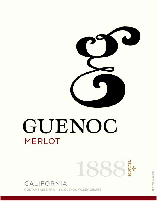 Guenoc - California - Merlot label