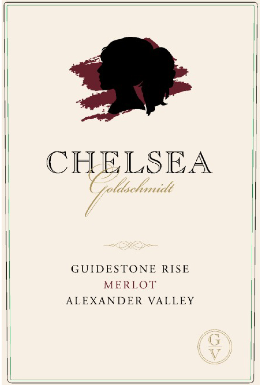 Chelsea Goldschmidt - Merlot - Guidestone Rise label