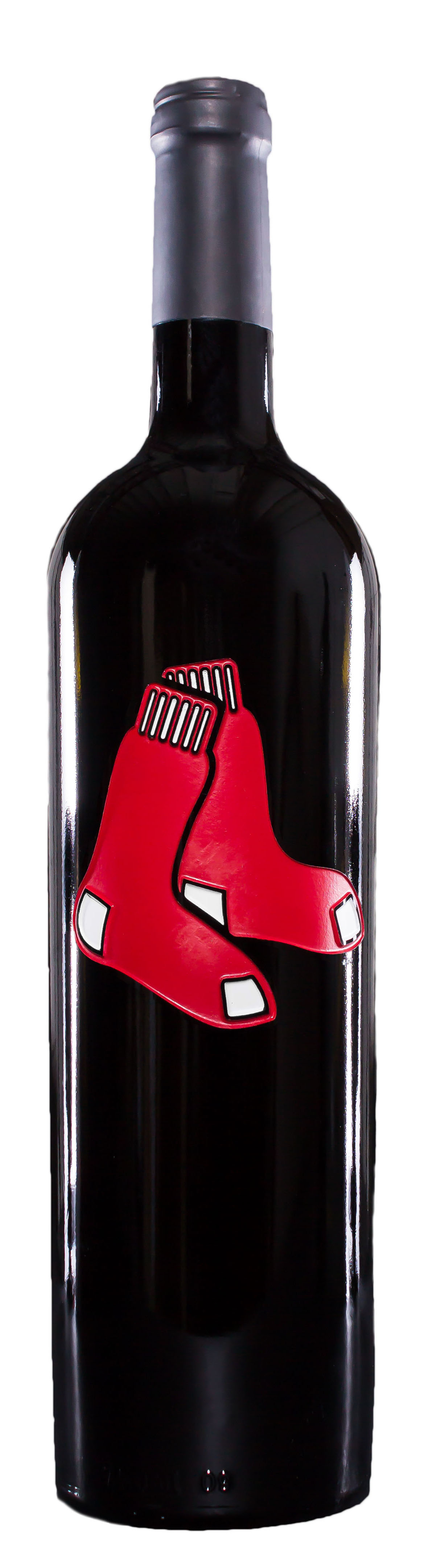 MLB Club Series - Red Sox - Etched Bottle Red Blend label
