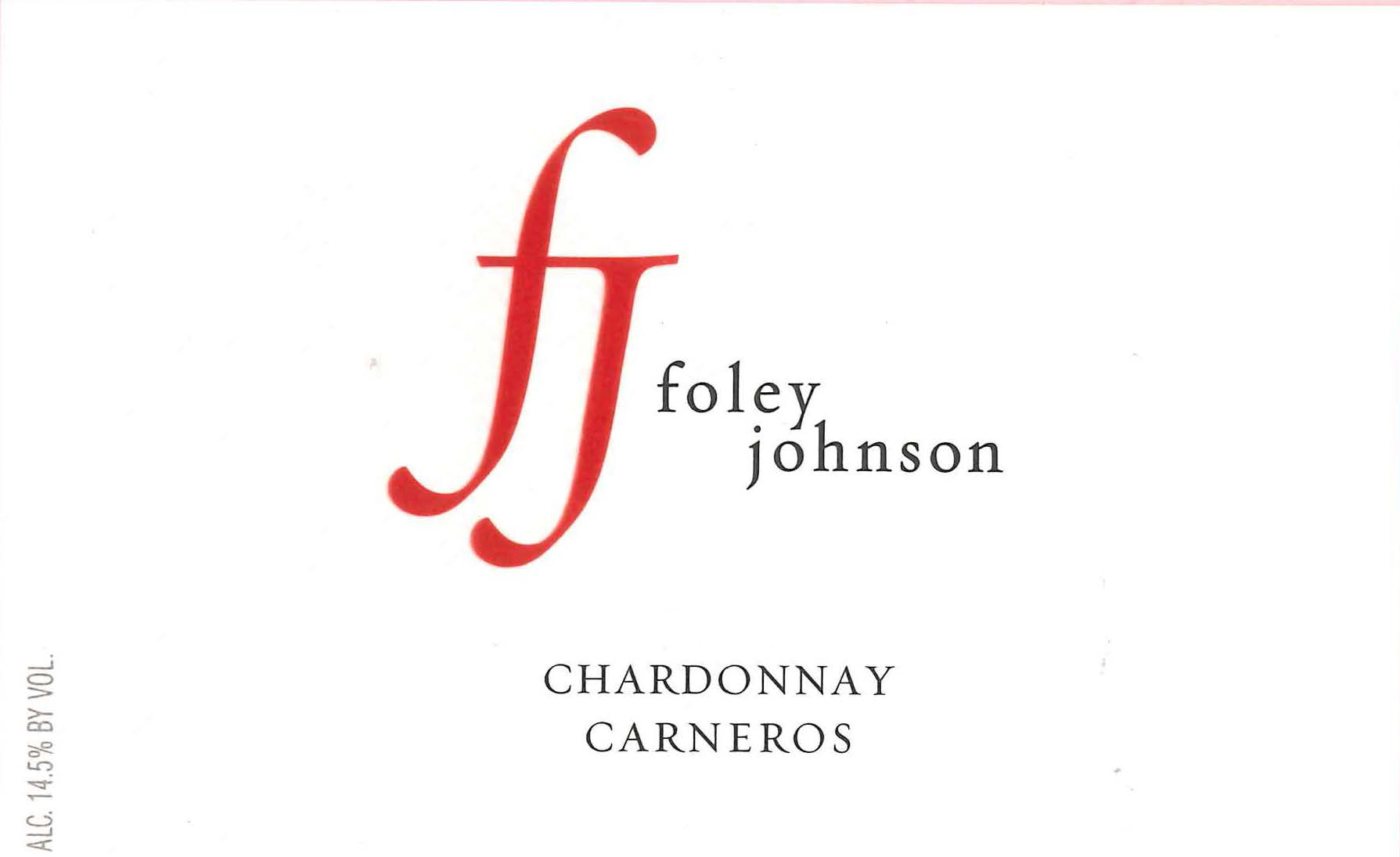 Foley Johnson - Carneros Sonoma County - Chardonnay label