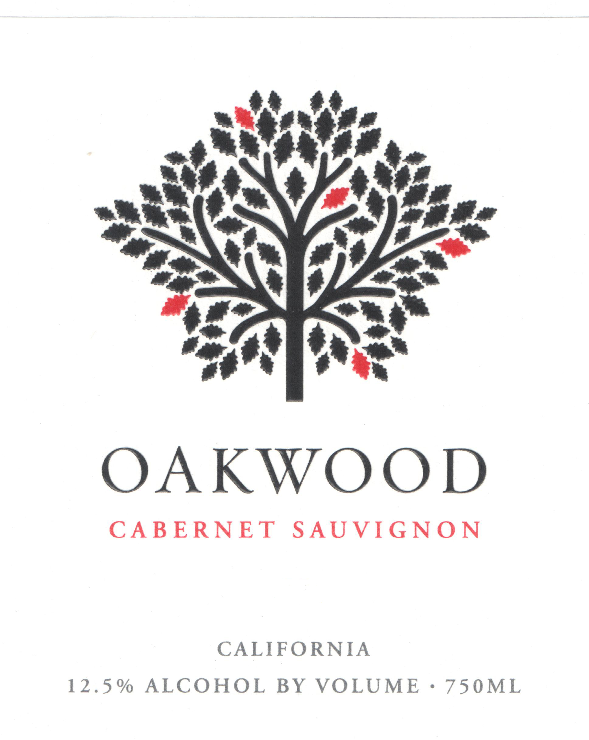 Oakwood - Cabernet Sauvignon label