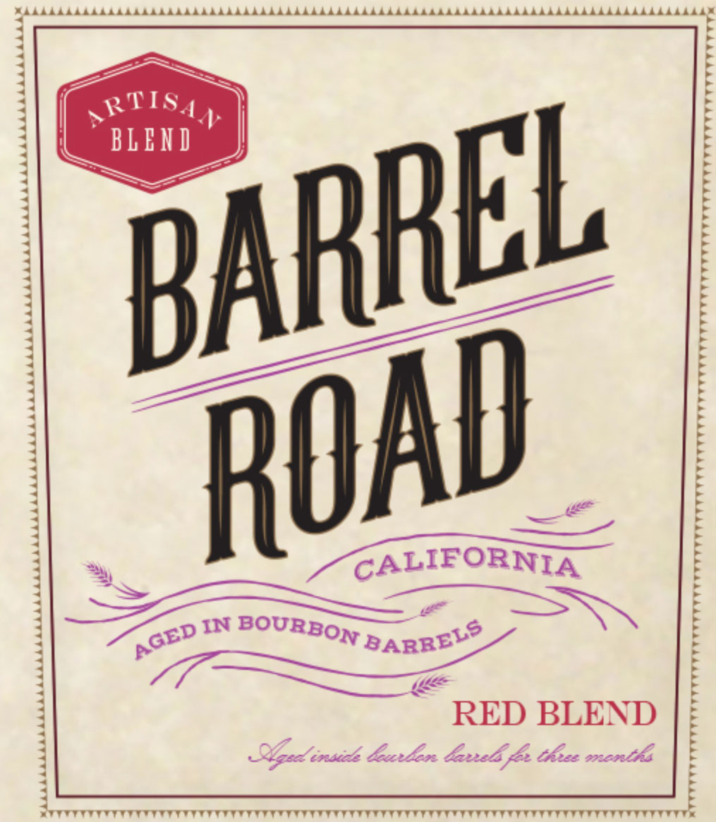 Barrel Road Red Blend label