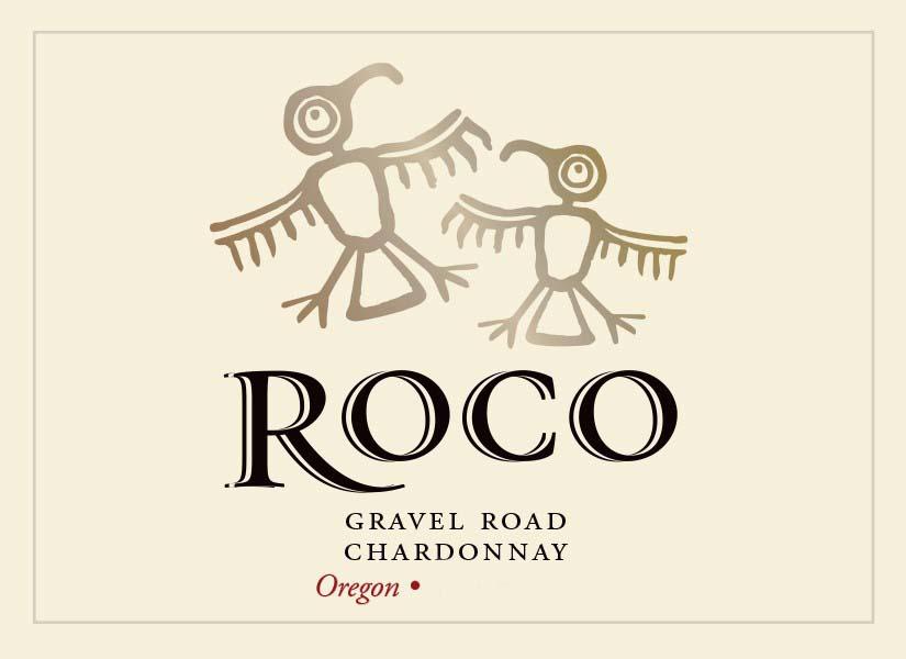 Roco Wine - Gravel Road - Chardonnay label