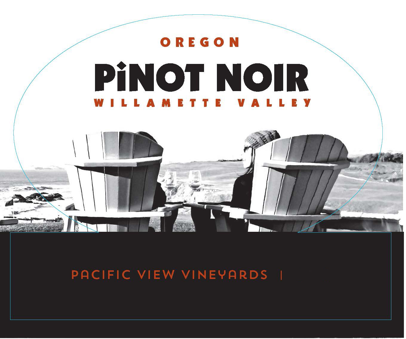 Pacific View Vineyards Willamette Valley Pinot Noir label