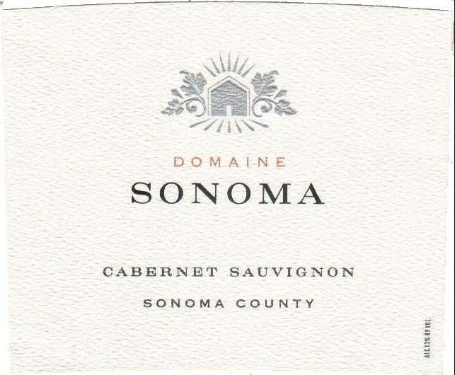Domaine Sonoma - Cabernet Sauvignon Estate label