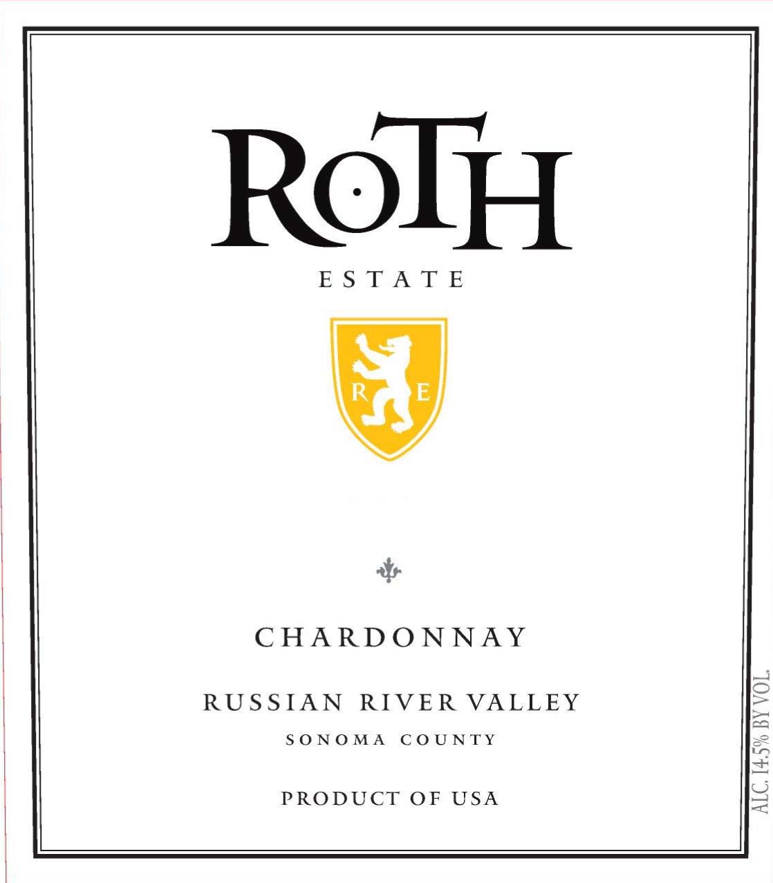 Roth Estate - Chardonnay - Russian River Valley label