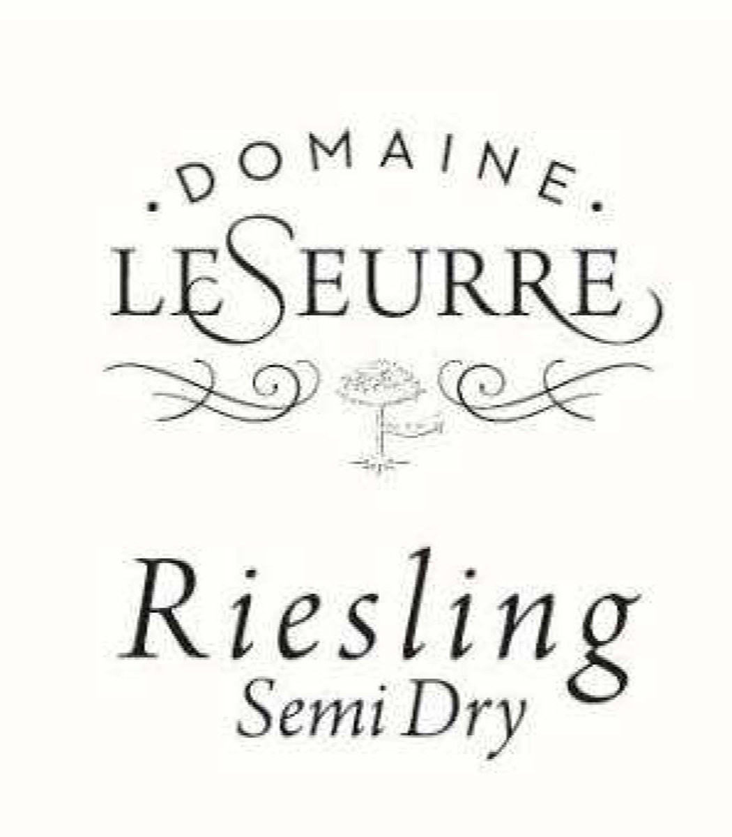 Domaine Le Seurre - Semi Dry Riesling label
