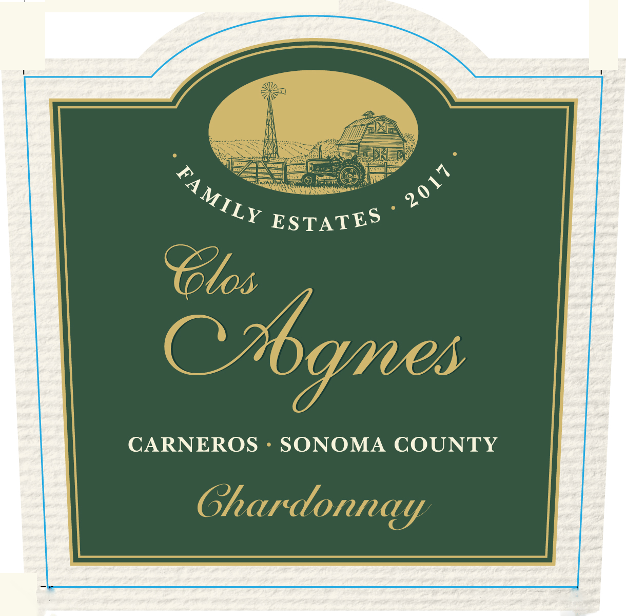 Clos Agnes - Chardonnay label