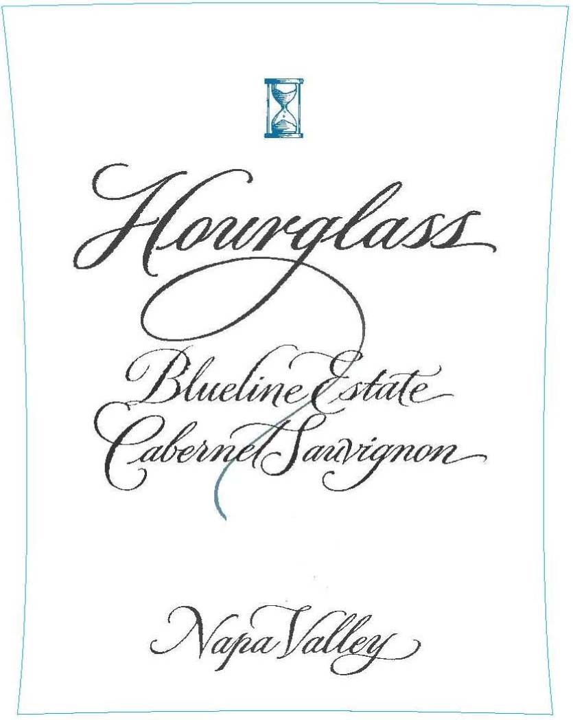 Hourglass - Blueline Estate - Cabernet Sauvignon label