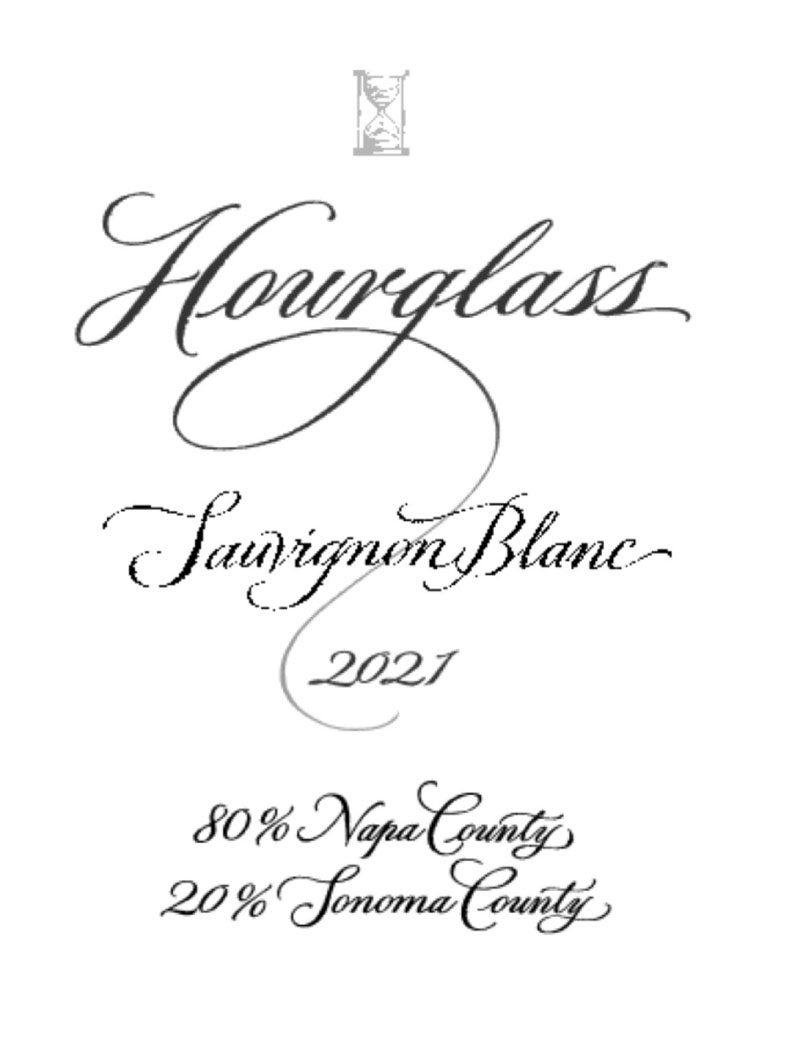 Hourglass - Sauvignon Blanc label