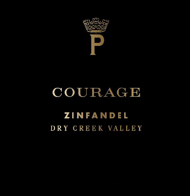 Pedroncelli - Courage Zinfandel label