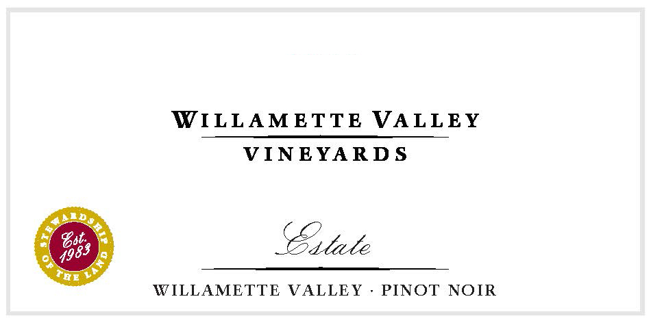 Willamette Valley Vineyards - Estate Pinot Noir label