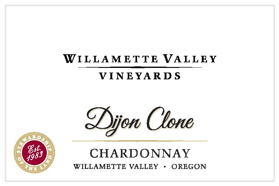 Willamette Valley Vineyards - Chardonnay - Dijon Clone label