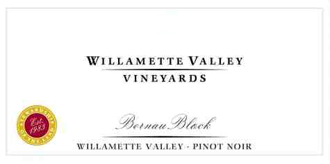 Willamette Valley Vineyards - Pinot Noir - Bernau Block label