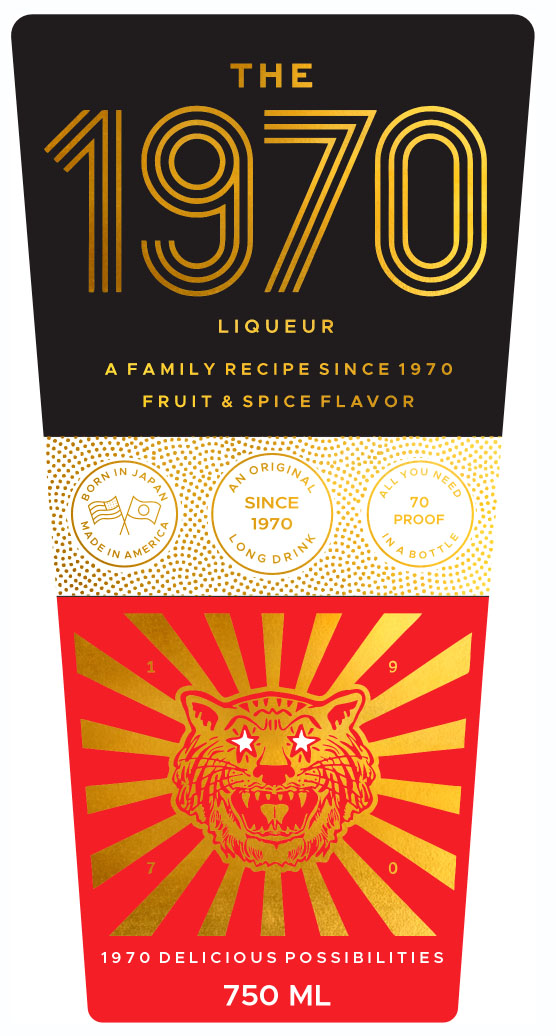 The 1970 Liqueur label