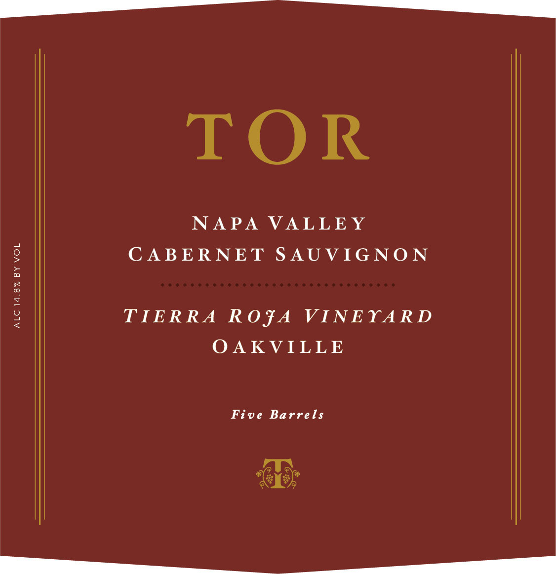 TOR - Cabernet Sauvignon - Tierra Roja Vineyard label