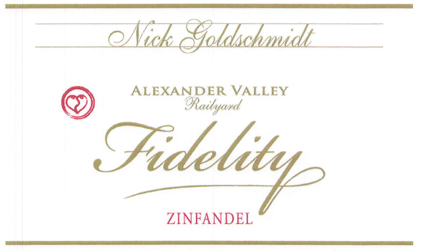 Nick Goldschmidt - Zinfandel - Fidelity label