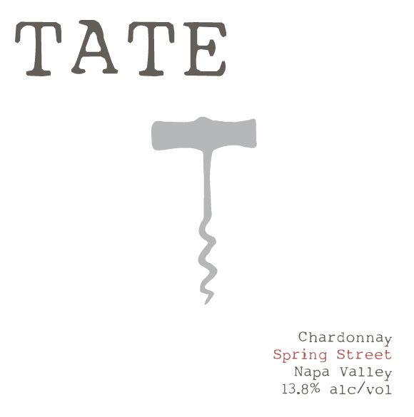 Tate Wine - Spring Street - Chardonnay Napa label