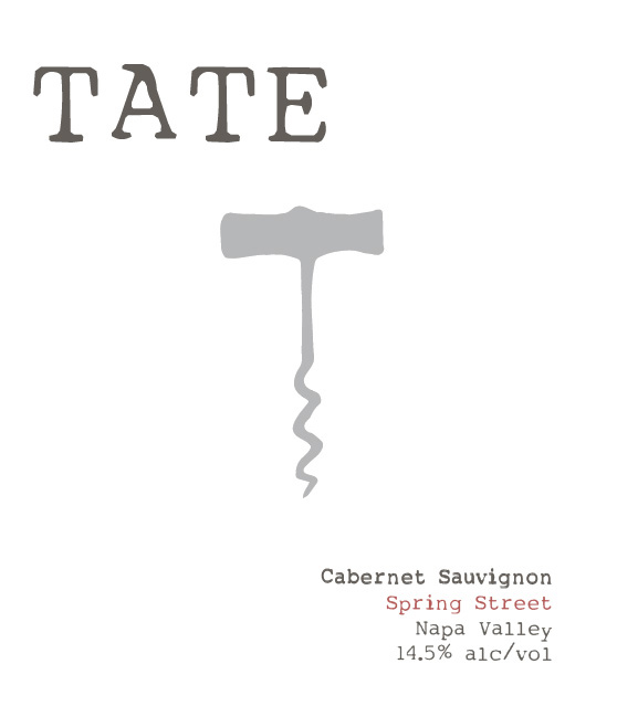 Tate Wine- Spring Street - Cabernet Sauvignon label