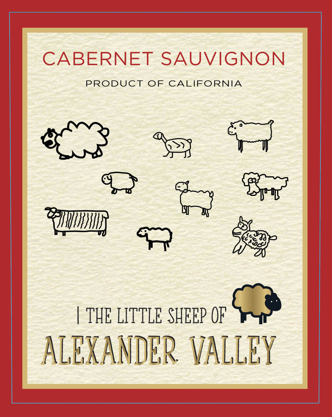 The Little Sheep of Alexander Valley - Cabernet Sauvignon label