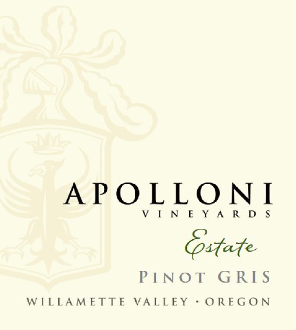 Apolloni Vineyard - Pinot Gris label