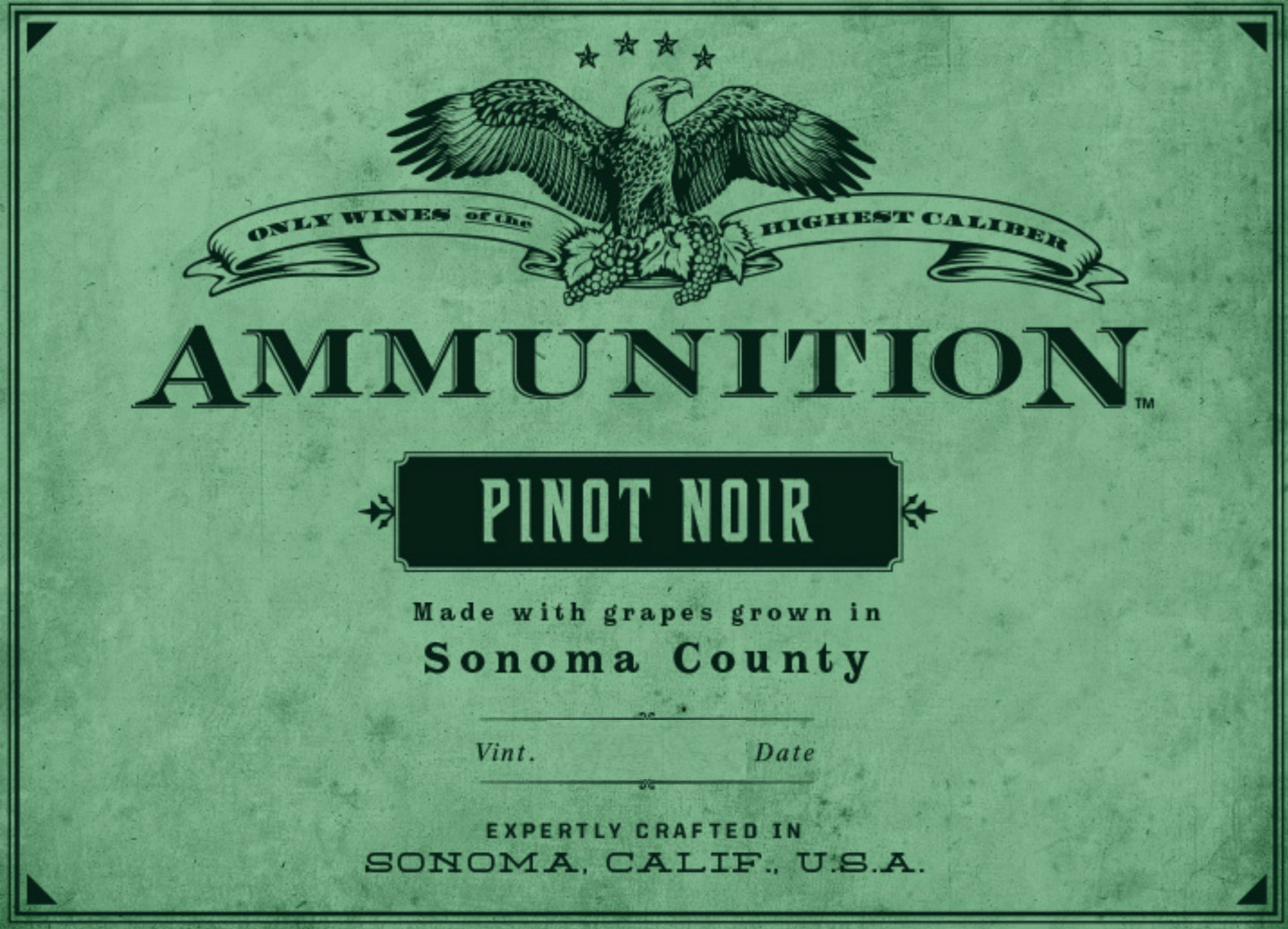 Ammunition - Pinot Noir label