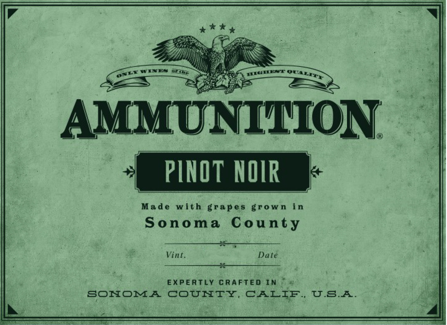 Ammunition - Pinot Noir label