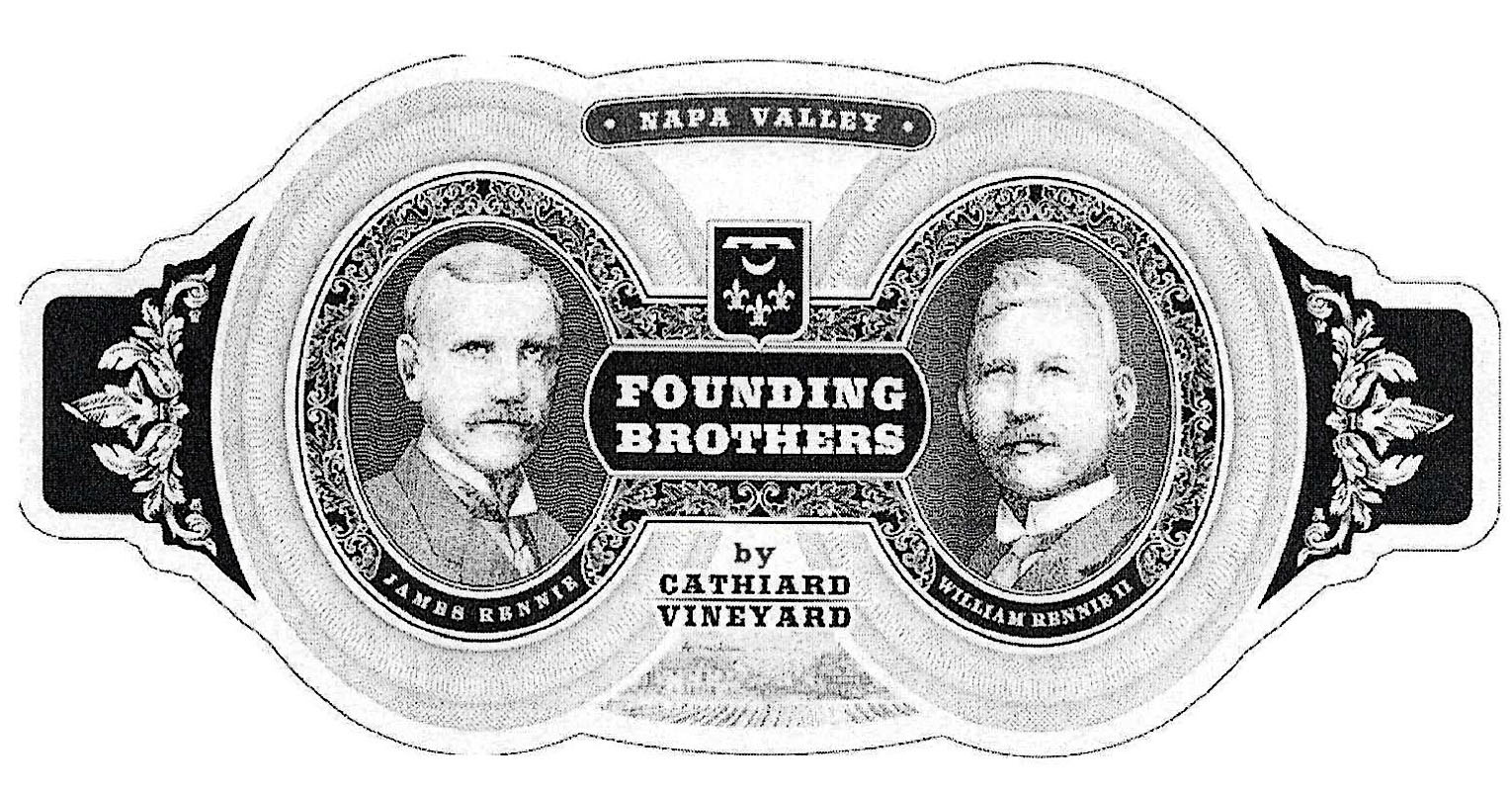 Cathiard Vineyard - Founding Brothers Red Wine Napa label