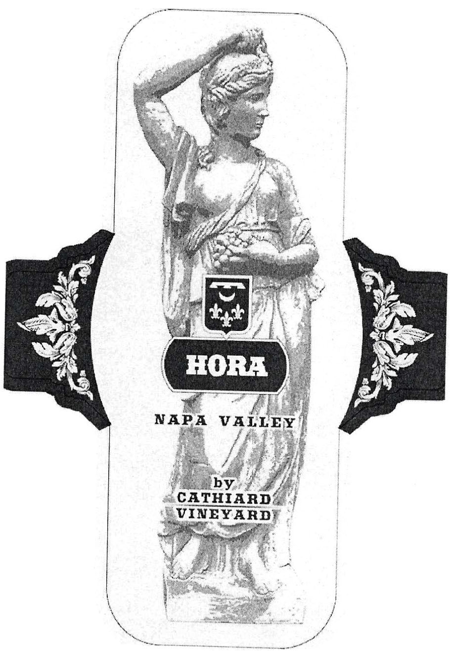 Cathiard Vineyard - Hora Red Wine NAPA label
