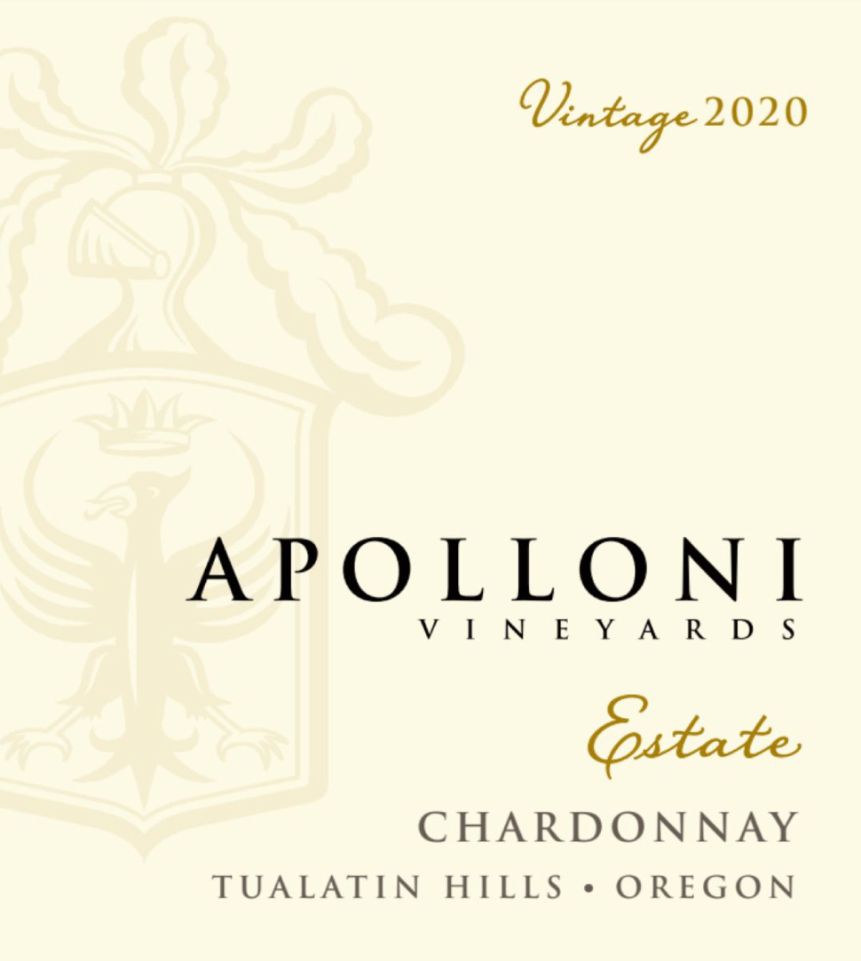 Apolloni Vineyard - Chardonnay Estate  label