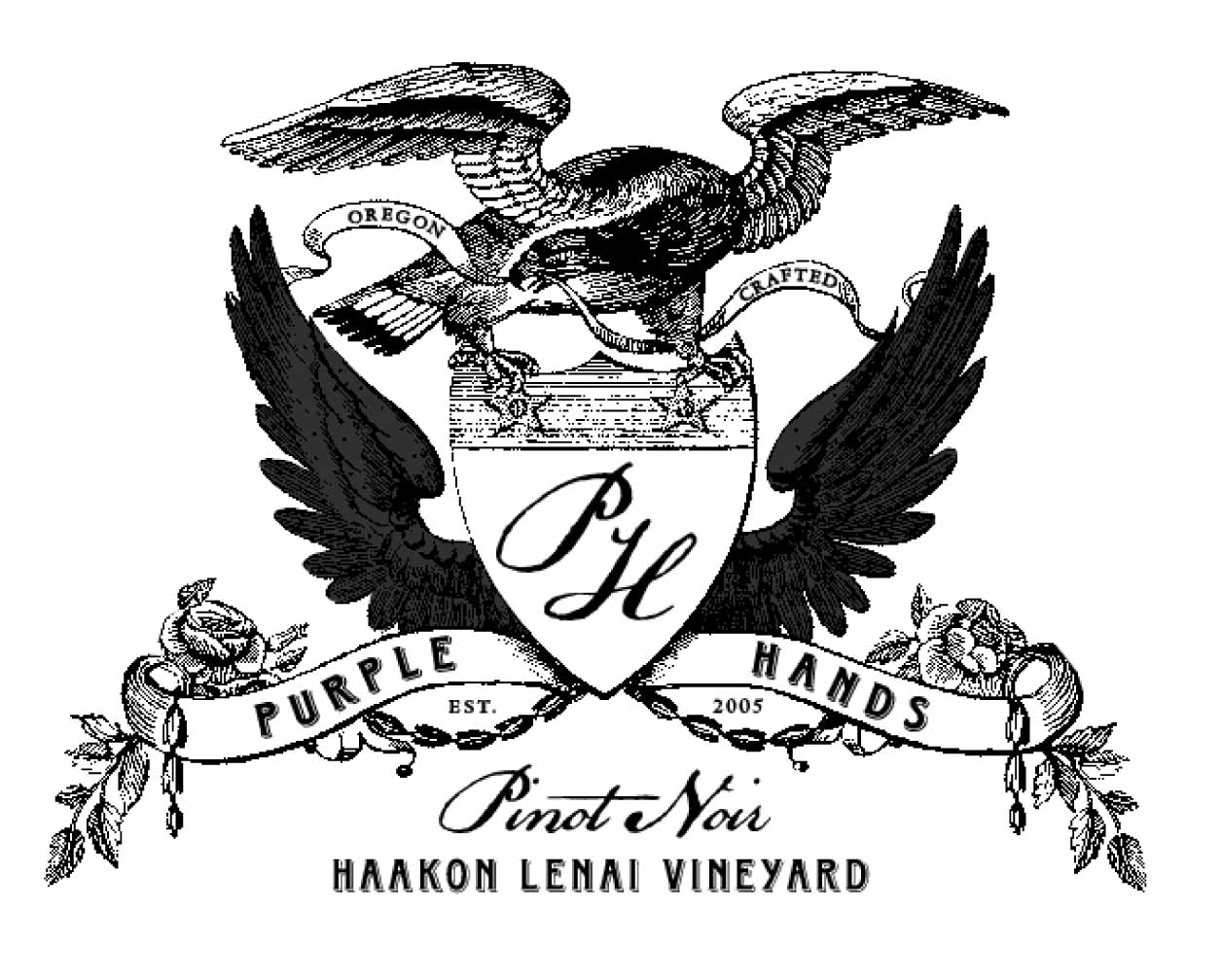 Purple Hands - Pinot Noir - Haakon/Lenai label