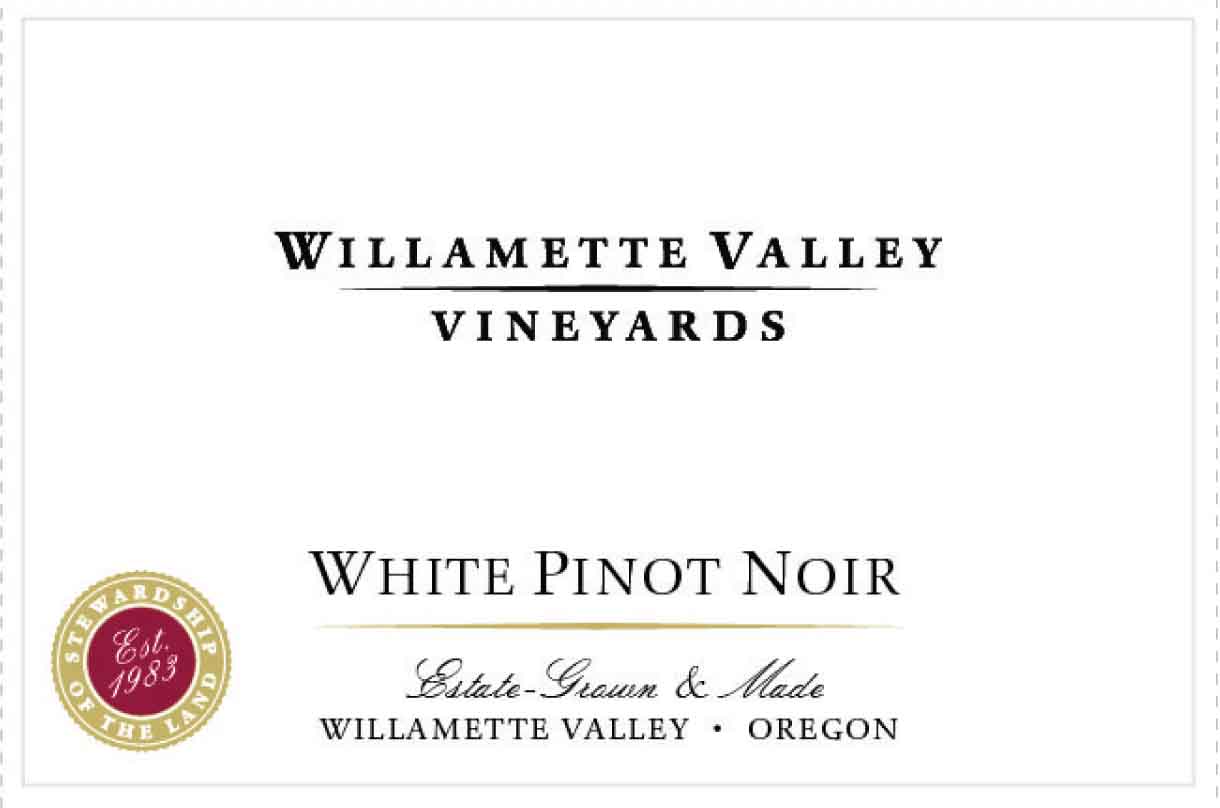 Willamette Valley Vineyards - White Pinot Noir label