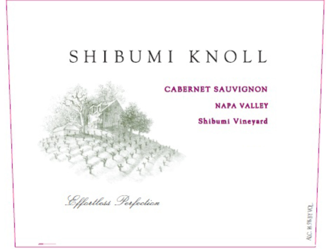 Shibumi Knoll - Cabernet Sauvignon label