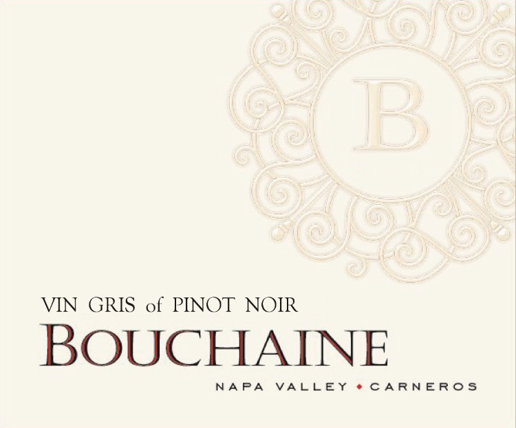Bouchaine Vin Gris of Pinot Noir label