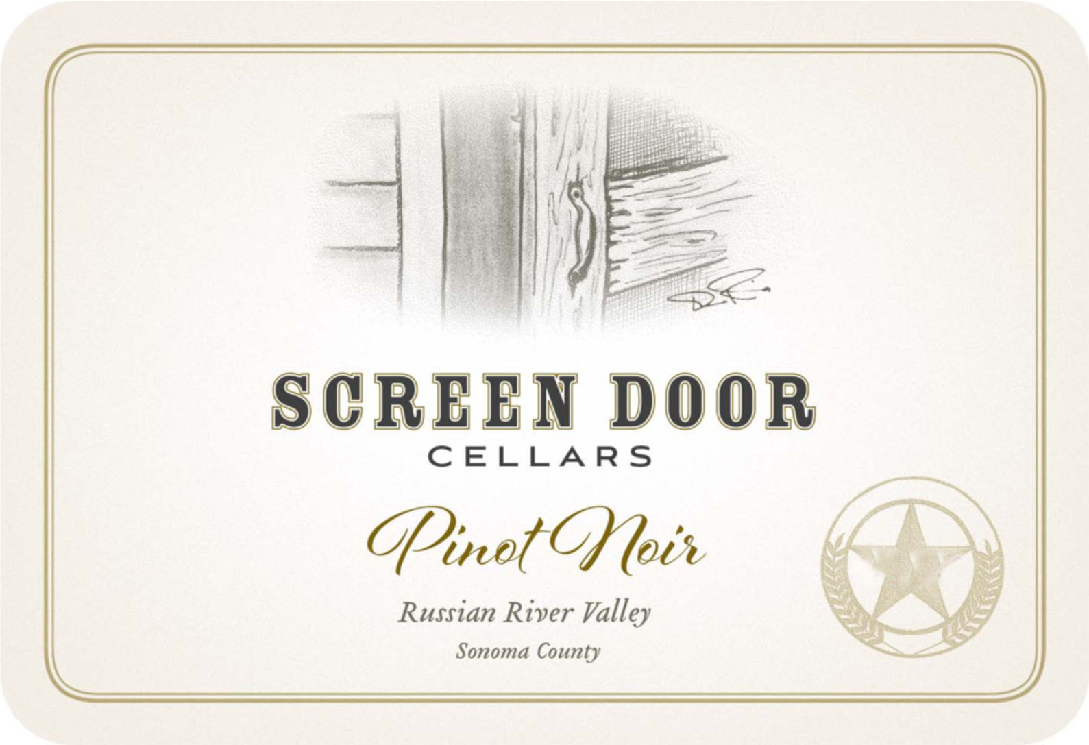 Screen Door Cellars - Pinot Noir label