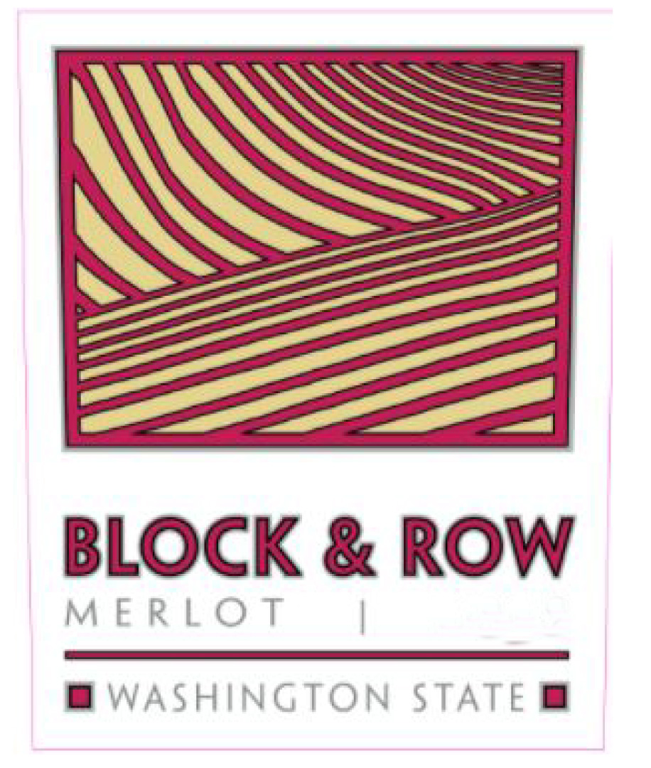 Block and Row - Merlot label