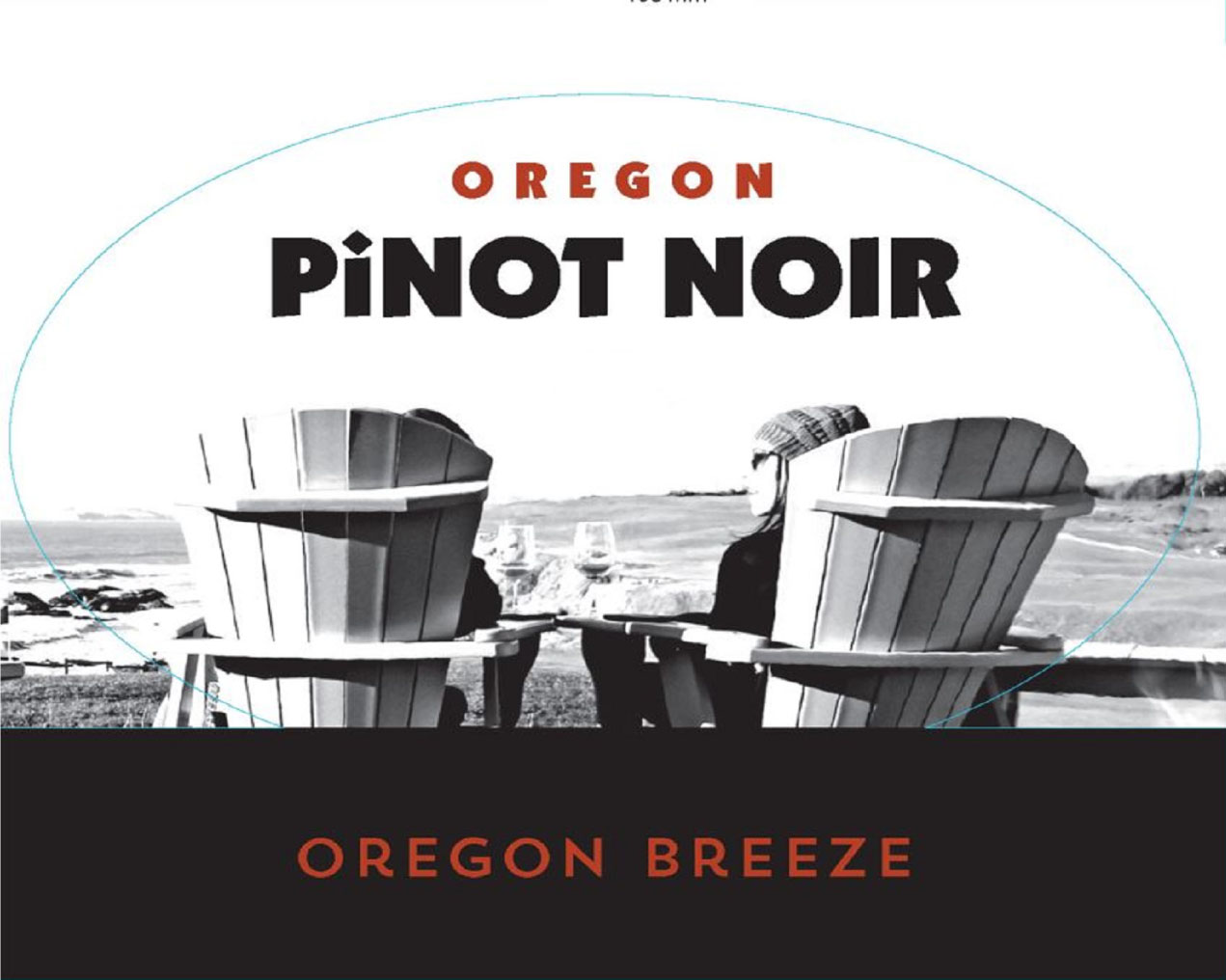 Oregon Breeze - Pinot Noir label