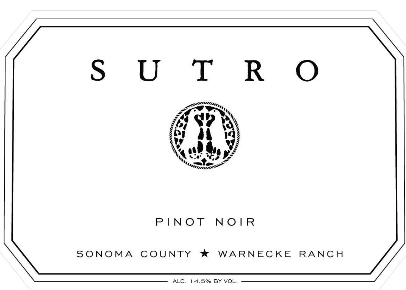 Sutro - Pinot Noir label