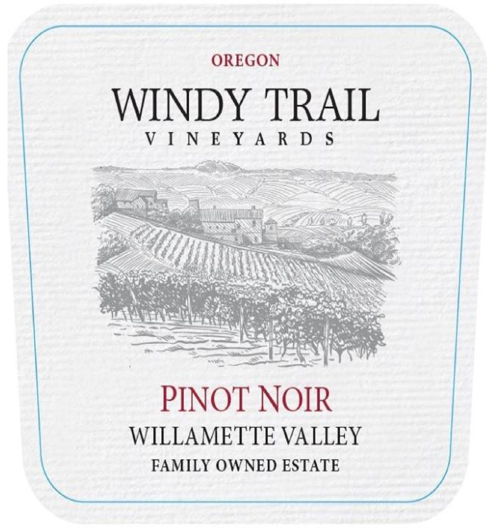 Windy Trail Vineyards - Oregon Willamette Valley Pinot Noir label