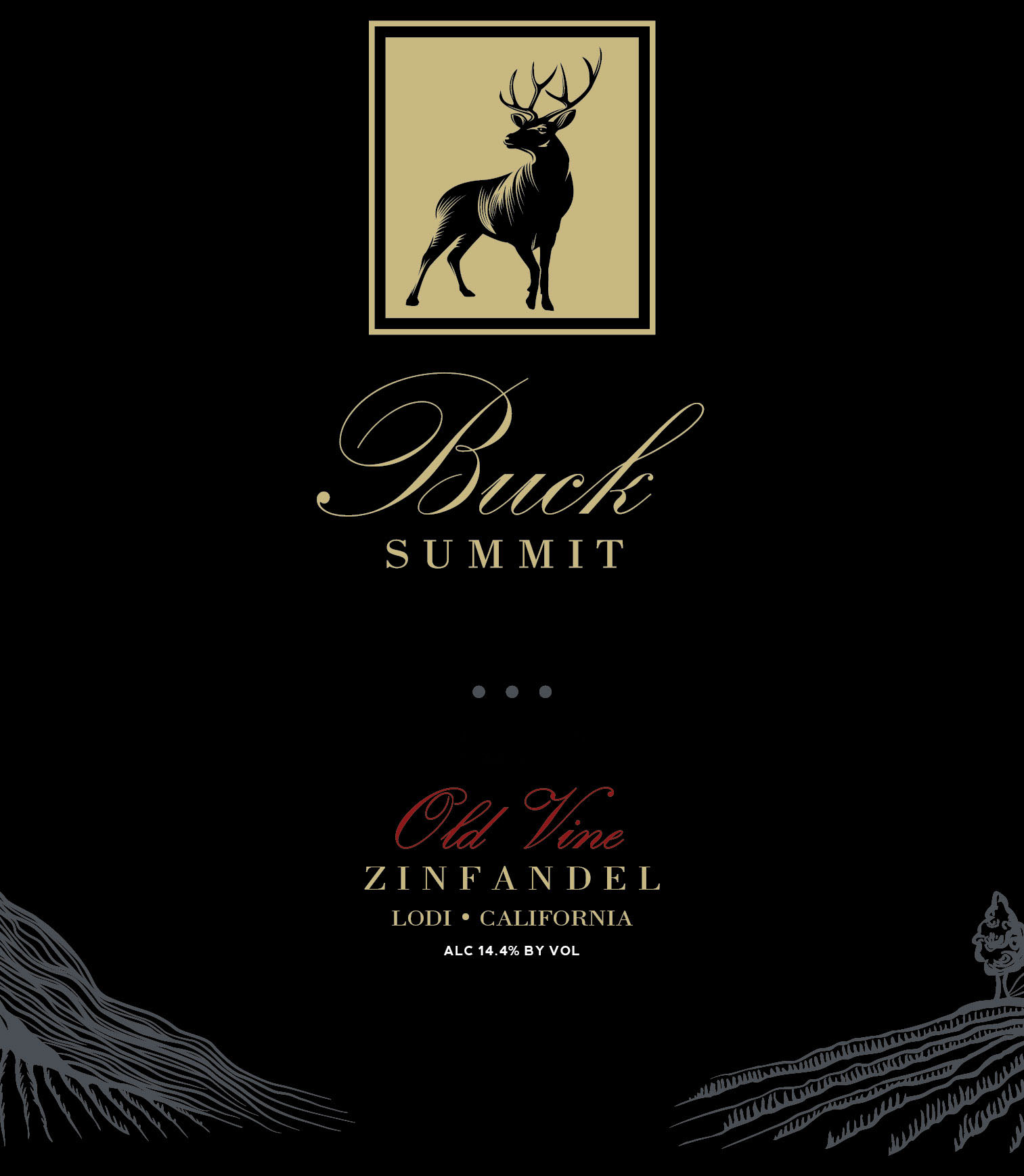 Buck Summit - Old Vine Zinfandel label