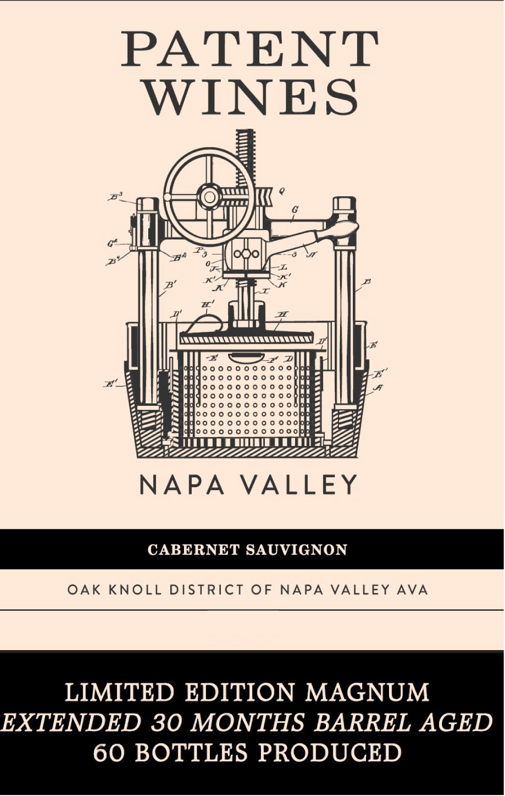 Patent - Cabernet Sauvignon Napa Ltd Edition label
