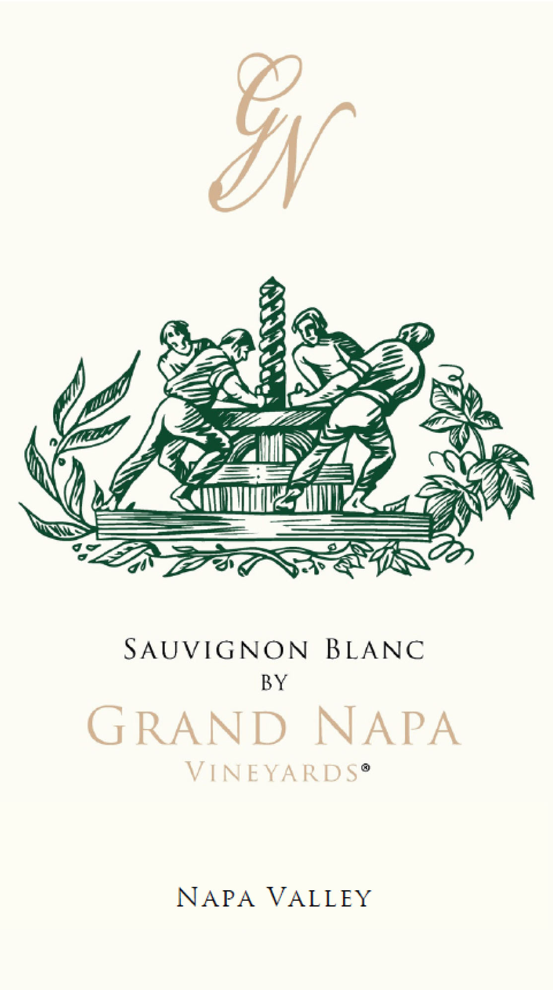 Grand Napa Vineyards - Sauvignon Blanc label