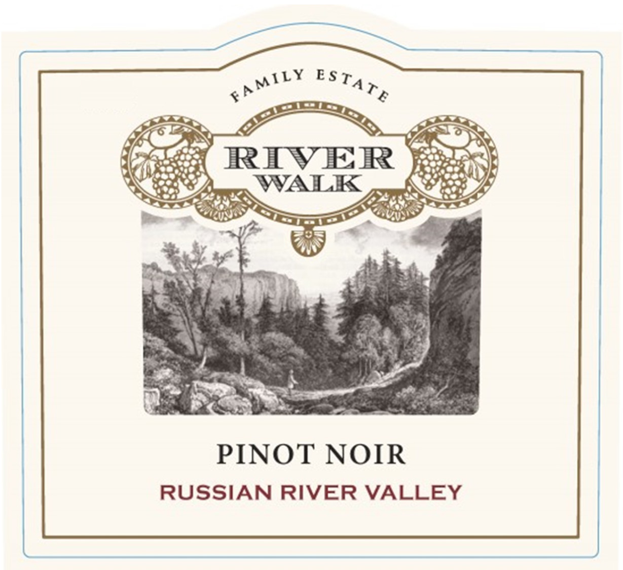 River Walk - Pinot Noir Russian River Valley label