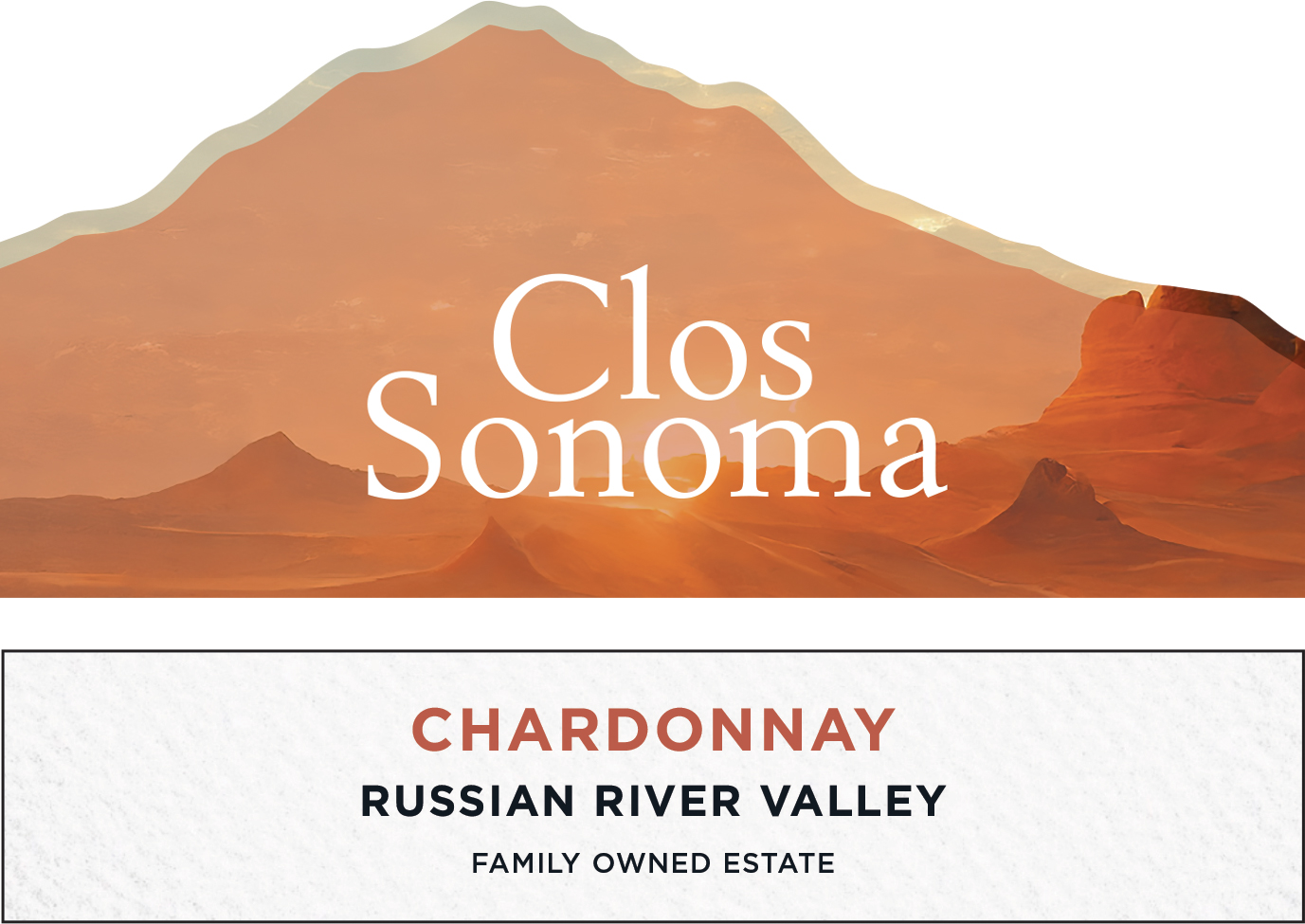 Clos Sonoma - Chardonnay Russian River Valley label