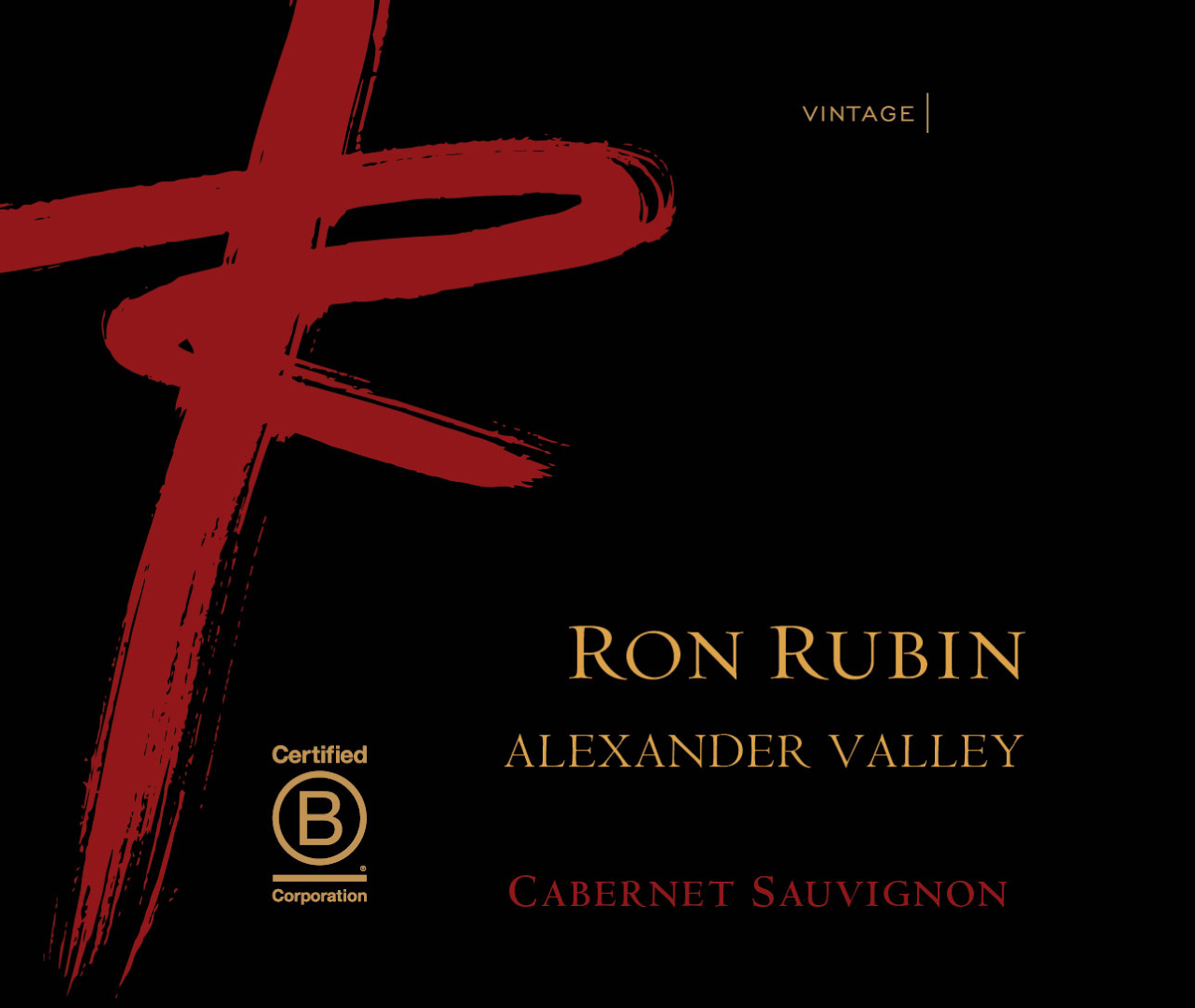 Ron Rubin - Alexander Valley- Cabernet Sauvignon label
